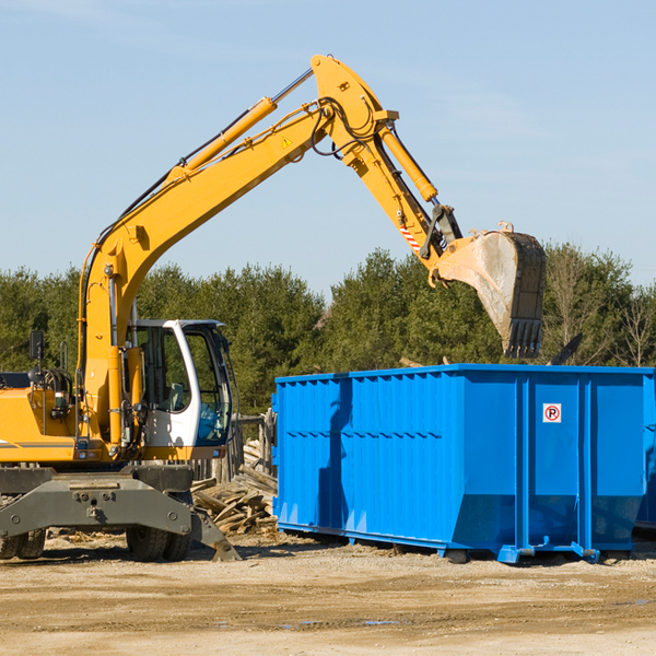 can i choose the location where the residential dumpster will be placed in Brush Prairie